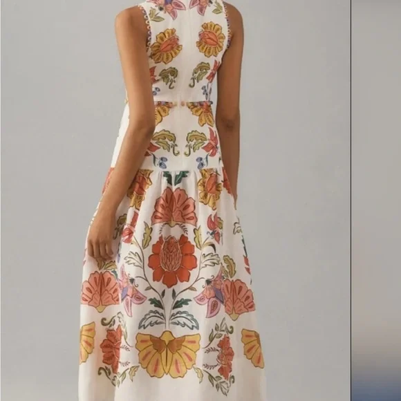 Farm Rio 
Floral V-Neck Midi Dress - Picture 2 of 5